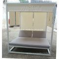 All Weather Aluminium and Plywood Daybed for Hotel Beach Garden